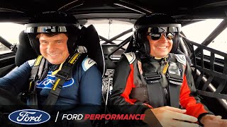 Jimmy Fallon amp Jim Farley Test Drive the Mustang Supercar  Ford Performance [upl. by Marga]