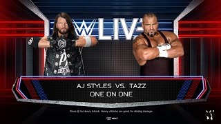 AJ Styles vs Taz [upl. by Prudhoe518]