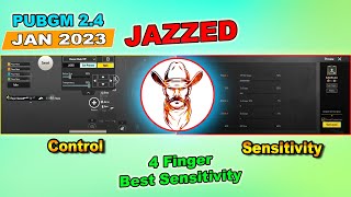 JAZZED Sensitivity Code amp Control Code PUBG Mobile 24 [upl. by Ecnesse130]