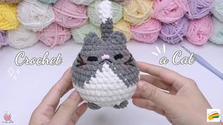 How to crochet a cute cat crochet for beginners [upl. by Nwahsad]