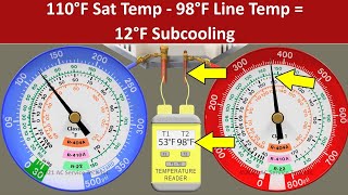 Practice Checking the Charge of an R410A Air Conditioner with Subcooling Method 4 Scenarios [upl. by Roy559]