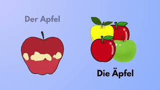 Obst auf Deutsch lernen mit bunten Bildern 😍 [upl. by Merriott]