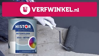 Hoe schilder je je betonvloer met Histor Perfect Finish  TUTORIAL  Verfwinkelnl [upl. by Colyer]