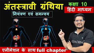 अंतः स्त्रावी ग्रंथिया  Endocrine gland  class 10 science  control and coordination [upl. by Vere]