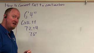 How to convert feet to centimeters [upl. by Anaeg]