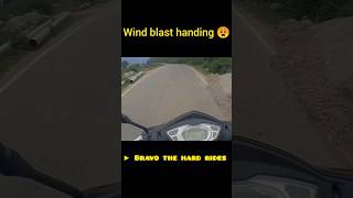 wind blast handing 😧 shortfeed scooty motovlog ytshorts [upl. by Yerot]