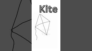 How To Draw Kite  Simple Doodling  चङ्गा कसरी बनाउने  hamikopila kids fun howto hkkids [upl. by Aneer541]