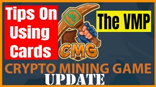 CryptoMiningGame update The VMP and How To Use Cards Earn Free Crypto [upl. by Rehpotsirh]