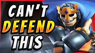 IMPOSSIBLE TO DEFEND SKELETON KING PRINCE DECK — Clash Royale [upl. by Ednew]