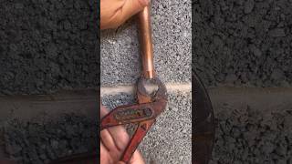 Plumbing Tutorial Capping a Vertical Copper Pipe Like a Pro diy plumbing asmr youtubeshorts [upl. by Nosnar]