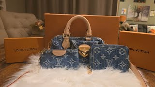 Louis Vuitton Denim Collection Late Unboxing 💙louisvuitton lv denimbag lateunboxing [upl. by Thamora]