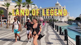 ANTALYA SHOPPING AVENUE THE LAND OF LEGENDS Walking tour 🇹🇷 turkey antalya belek rixos [upl. by Burch]