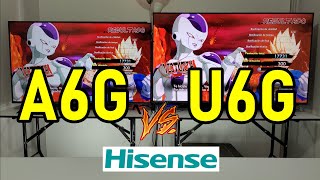 Hisense A6G vs U6G Pure Colour vs ULED Quantum Dots  Smart TVs 4K [upl. by Anirahc]