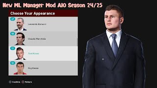 New ML Manager Mod AIO Season 2425  PES 2021 amp Football Life 2025 [upl. by Leo]