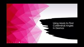 Using Mods to Find Coterminal Angles in Desmos [upl. by Ylrebnik561]