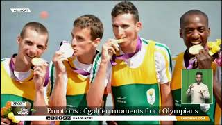 2024 Olympics  Emotions of golden moments from Olympians [upl. by Ahsenyl]