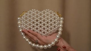 How to make heart beaded bag [upl. by Sev467]