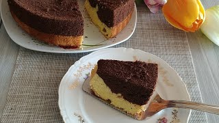 Chiffon Cake al cioccolato e arancia  Chiffon cake bicolore [upl. by Maryjane]