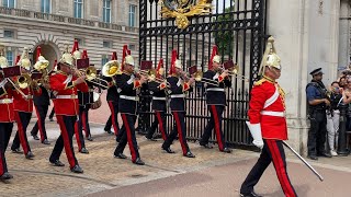 Changing of the Guard at Buckingham Palace  July 2022 [upl. by Anema]