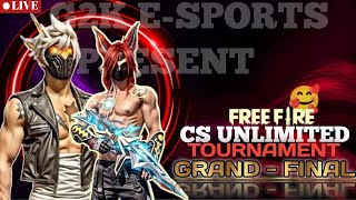 GRANDFINAL CS UNLIMITED TOURNAMENT S 1 🐺🔥📌 Live streaming of G2K ESPORTS freefire livegivewaL [upl. by Crockett]