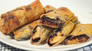 Resep Pisang Coklat Kulit Lumpia  Resep Piscok Lumer [upl. by Arytahs691]