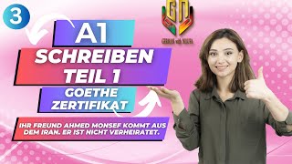 A1 Schreiben Teil 1 German Writing part 1 Ahmeds Information  Part 3 [upl. by Menken926]