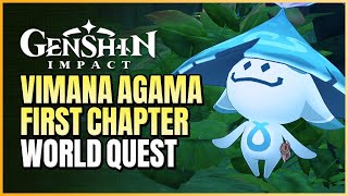 Vimana Agama First Chapter World Quest Guide  Investigate The Strange Spot  Genshin Impact 30 [upl. by Rhoads312]