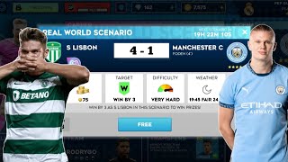 DLS25⚽ Storting CP 41 Manchester city Champions League Highlights 🔥Gyokeres vs haalandronaldo [upl. by Kelci]