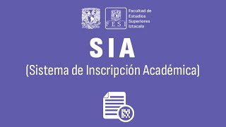 Sistema de Inscripción Académica SIA de la FES Iztacala [upl. by Aligna]