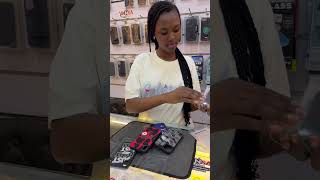 Vansa and kelly showcasing different phone covers at the stores [upl. by Moureaux]