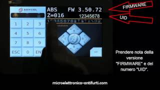 Leggere la versione Firmware e numero UID con Tastiera MTouch [upl. by Virgina]