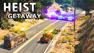 GTA V  HEIST GETAWAY 4K [upl. by Halda]