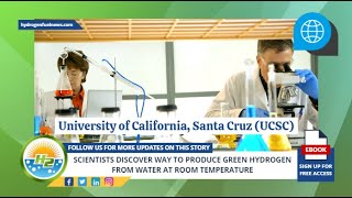 Scientists discover way to produce green hydrogen from water at room temperature [upl. by Carmena754]