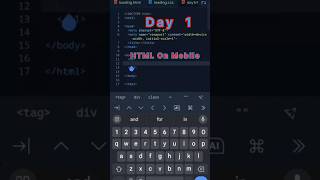 html on mobile html css tutorial for beginners html css full course html css html css coding [upl. by Malachi568]