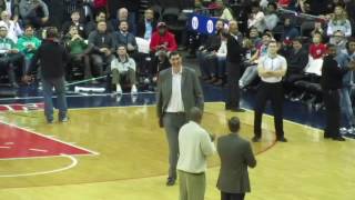 Honoring Ex Bullet Gheorghe Muresan during Wizards vs Celtics  1242017 [upl. by Tessa]