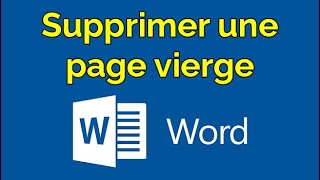 Comment supprimer une Page Vierge sur Word supprimer page Blanche Word [upl. by Nivrac902]