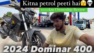 Dominar 400 Bs7  1000kms Ownership Review 2024 Bajaj Dominar 400 [upl. by Eudora]