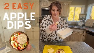 2 EASY APPLE DIPS YOU CAN MAKE IN MINUTES [upl. by Xer]