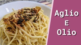 How to Make Aglio é Olio Spaghetti with Garlic and Oil  Berry Berry Life  5 minutes [upl. by Aram]