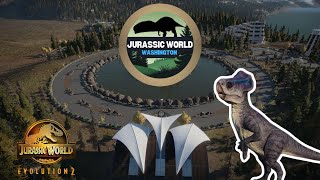 Entrance and Microceratus Enclosure  Jurassic World Washington Ep1  Jurassic World Evolution 2 [upl. by Lonny874]