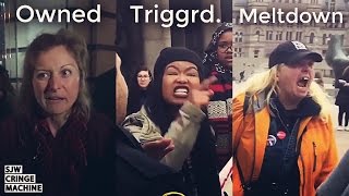 SJW Cringe Compilation 33 Womens March and Antitrump  SJW CRINGE MACHINE [upl. by Ettennek950]