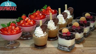 3 POSTRES PARA NAVIDAD RÁPIDOS FÁCILES Y MUY ECONÓMICOS Recetas paso a paso Loli Domínguez [upl. by Aiak790]