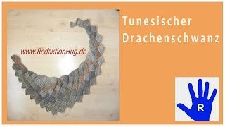 Tunesisch Häkeln  Drachenschal im Entrelac aus Pastello von Pro Lana  Veronika Hug [upl. by Dyob500]