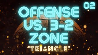 quotTrianglequot Offense vs 32 or 122 Zone Defense [upl. by Hoopen]