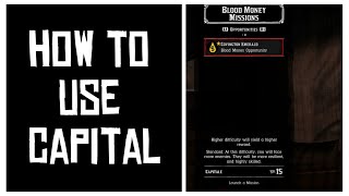 How To Use Capital  Red Dead Online  RDR2 [upl. by Holofernes]