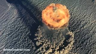 Aerial view of an atomic bomb explosion [upl. by Eleonora780]