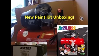 Burisch Compressor  DeVilBiss FLG 5 Spray Gun Unboxing [upl. by Whitman]