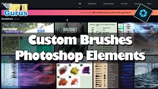 How to Download Photoshop Elements Custom Brushes [upl. by Haymes]