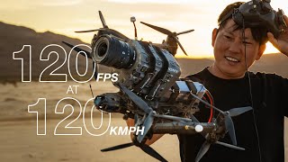 Flying a 120FPS Cinema Camera at 120kmh Sony FX6  Lumenier QAVPro Cinelifter [upl. by Mlohsihc]