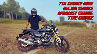 TVS Ronin 36000 km  7th Service Done  MAJOR Service Cost  Pros and Cons [upl. by Aztiley66]